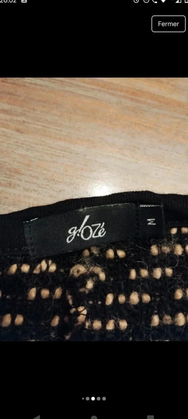 Cardigan longo preto/marrom, G!ozé, T38 – photo 8